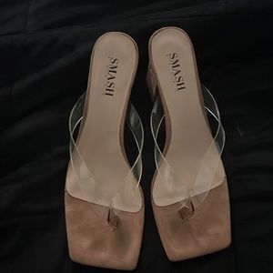 Smash shoes clear heels